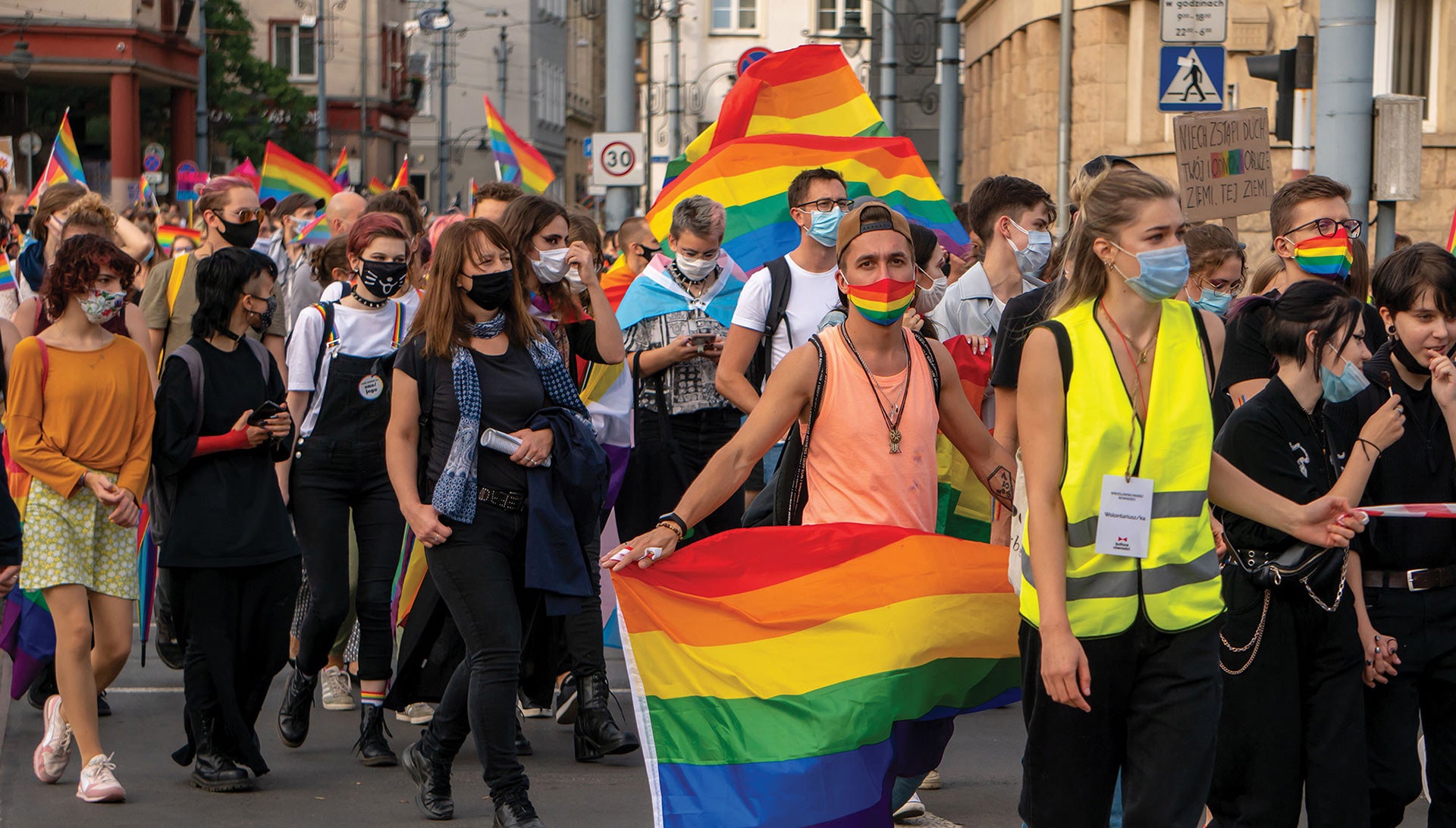 LGBTQ+ protestors