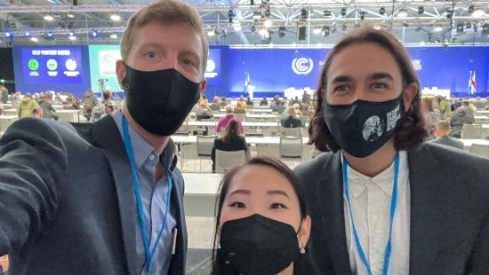 YSE students representing The Forests Dialogue at COP26