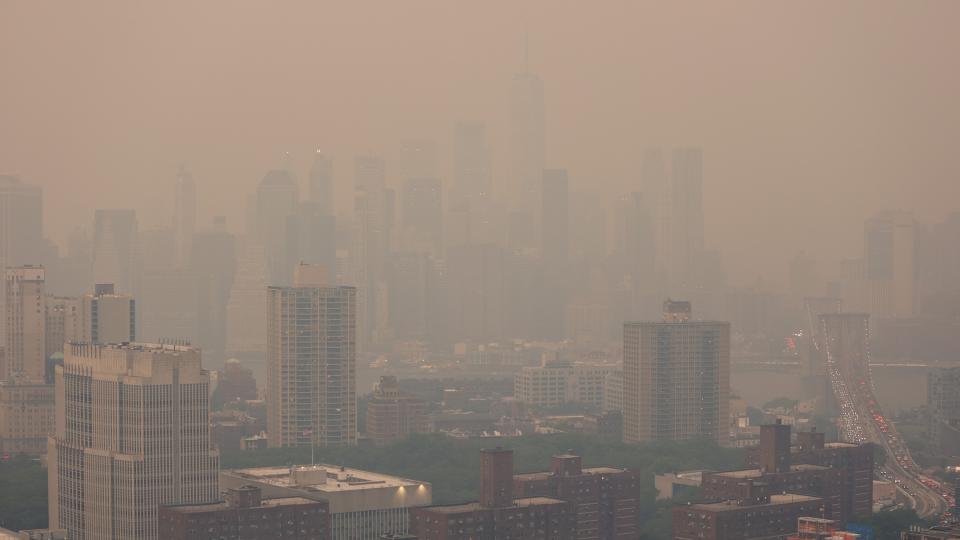 New York City encased in smoke from wildfires in Canada