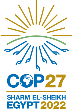 COP 27 logo, Sharm El-Sheikh, Egypt 2022