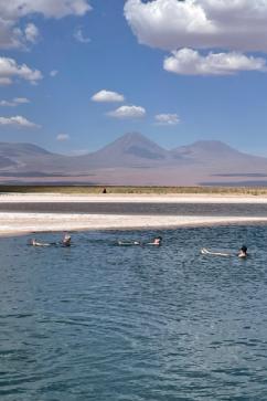 Floating in the Salar