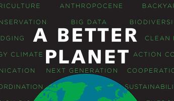 Portion of the book cover for A Better Planet