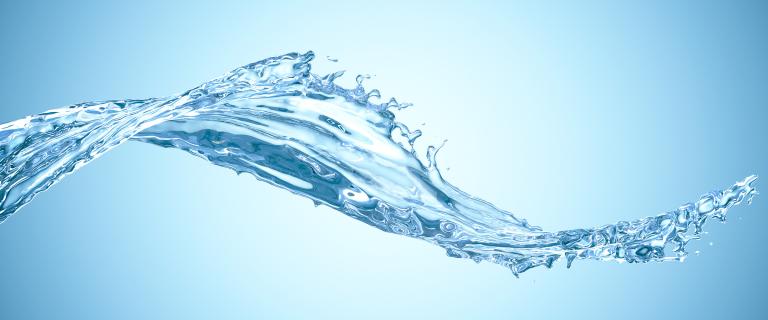 splash of clean water