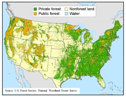 US Forest Ownership Map[1]