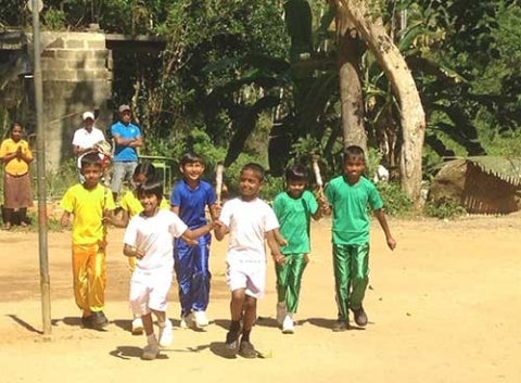 sri lanka village children