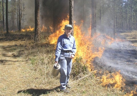 Camp ignites burn
