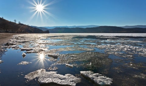 lake baikal ice melt